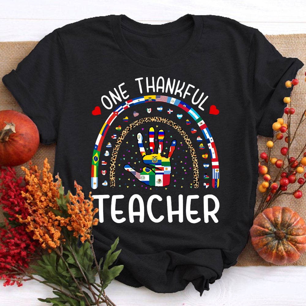 One Thankful Teacher Union Is Strength Teacher T-Shirt