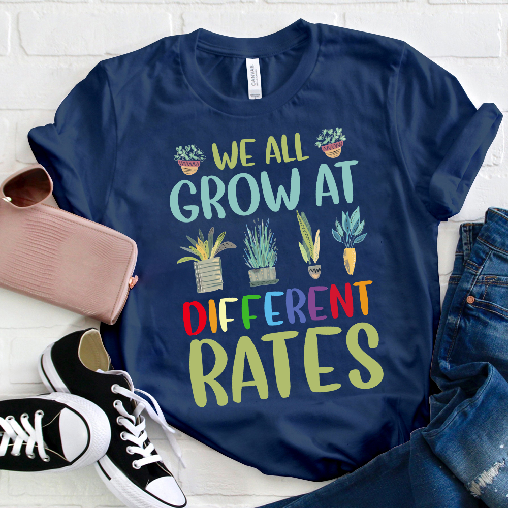 We All Grow At Different Rates Leaves T-Shirt