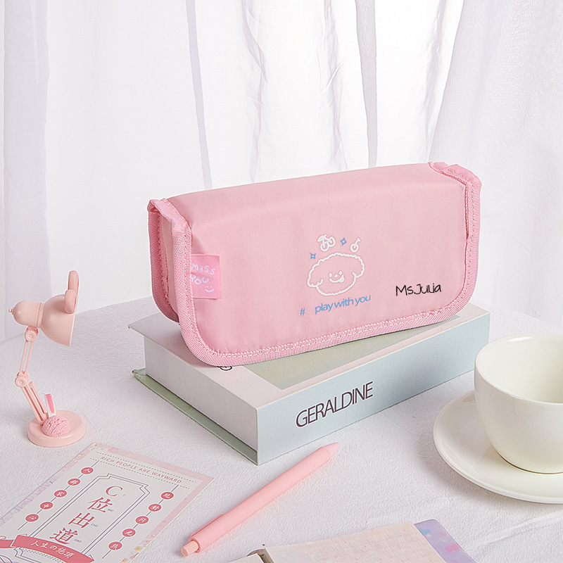 Personalized Light Color Cute Pencil Case