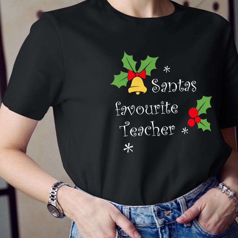 Santa's Favorite Teacher T-Shirt