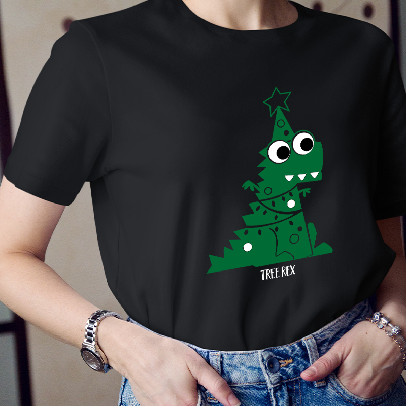 Tree Rex Christmas Teacher T-Shirt