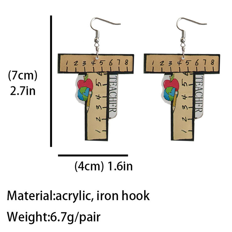 Leopard Apple Earrings