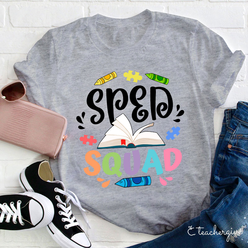 Sped Squad Book   T-Shirt