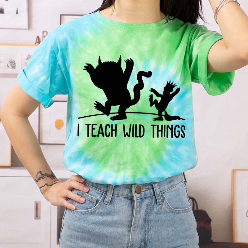 Where The Wild Things Are Teacher Tie-dye T-Shirt