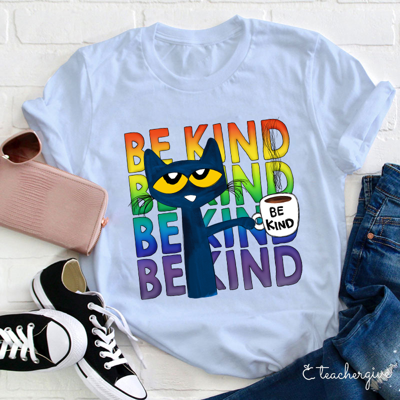 Be Kind Coffee Be Kind Cat T-Shirt