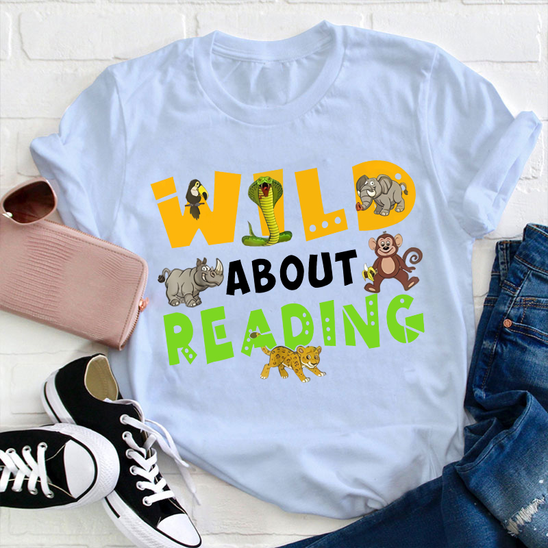 Wild About Reading Animals T-Shirt