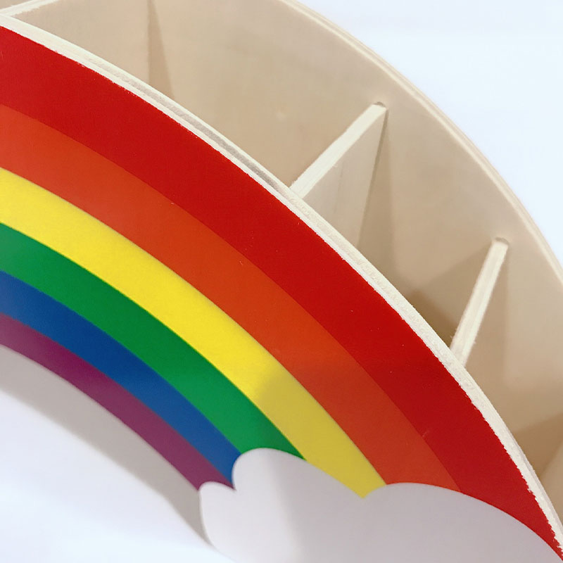 Personalized Name Rainbow Desk Pencil Holder