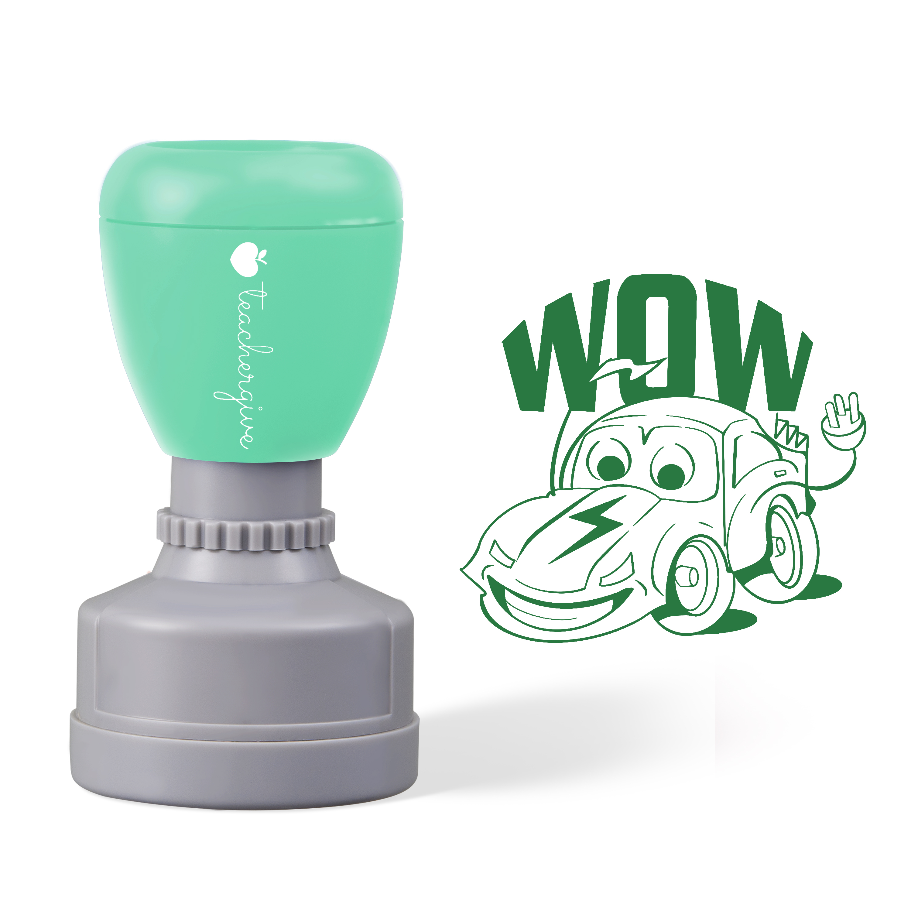 Wow Car Teacher Stamp