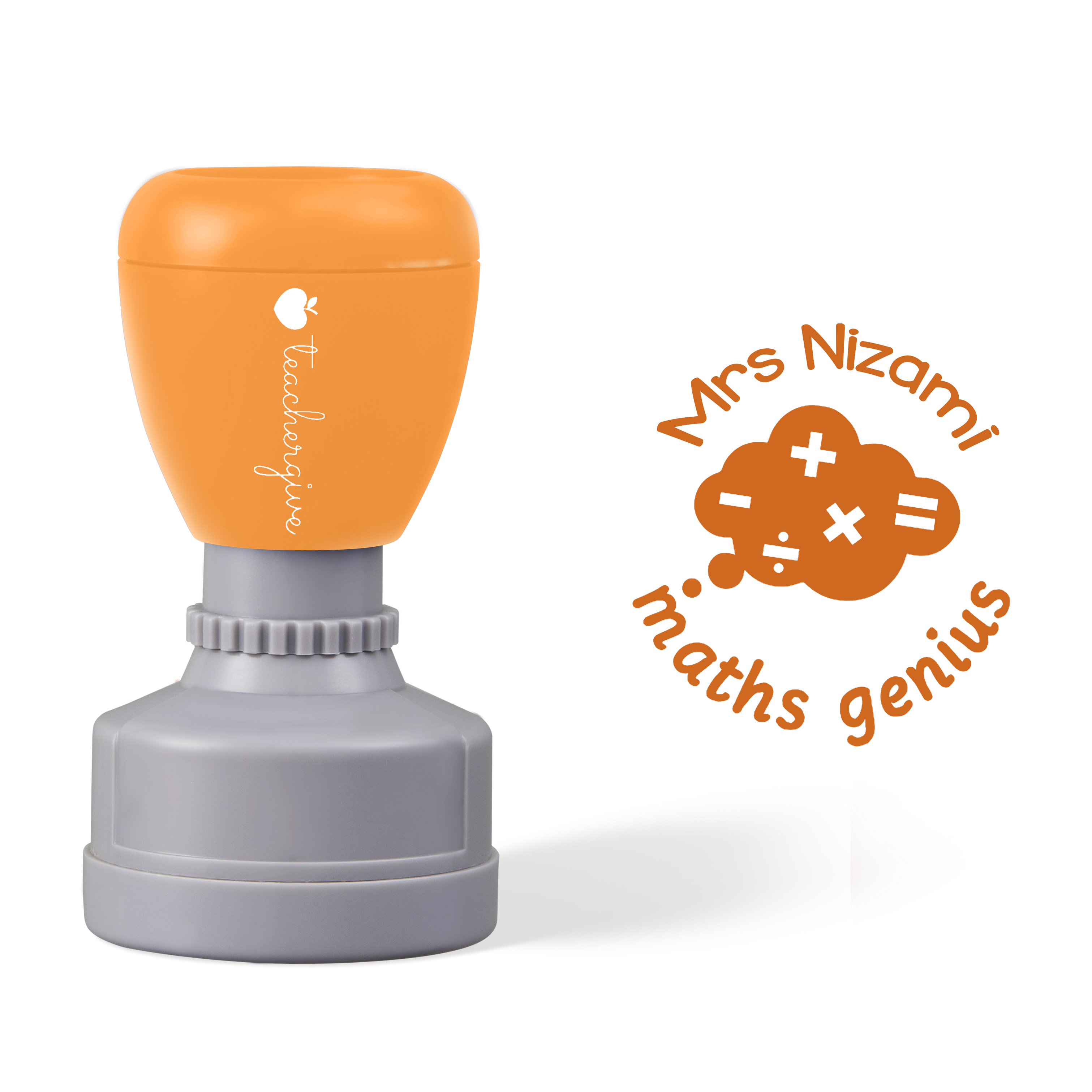 Personalized Maths Genius Stamp