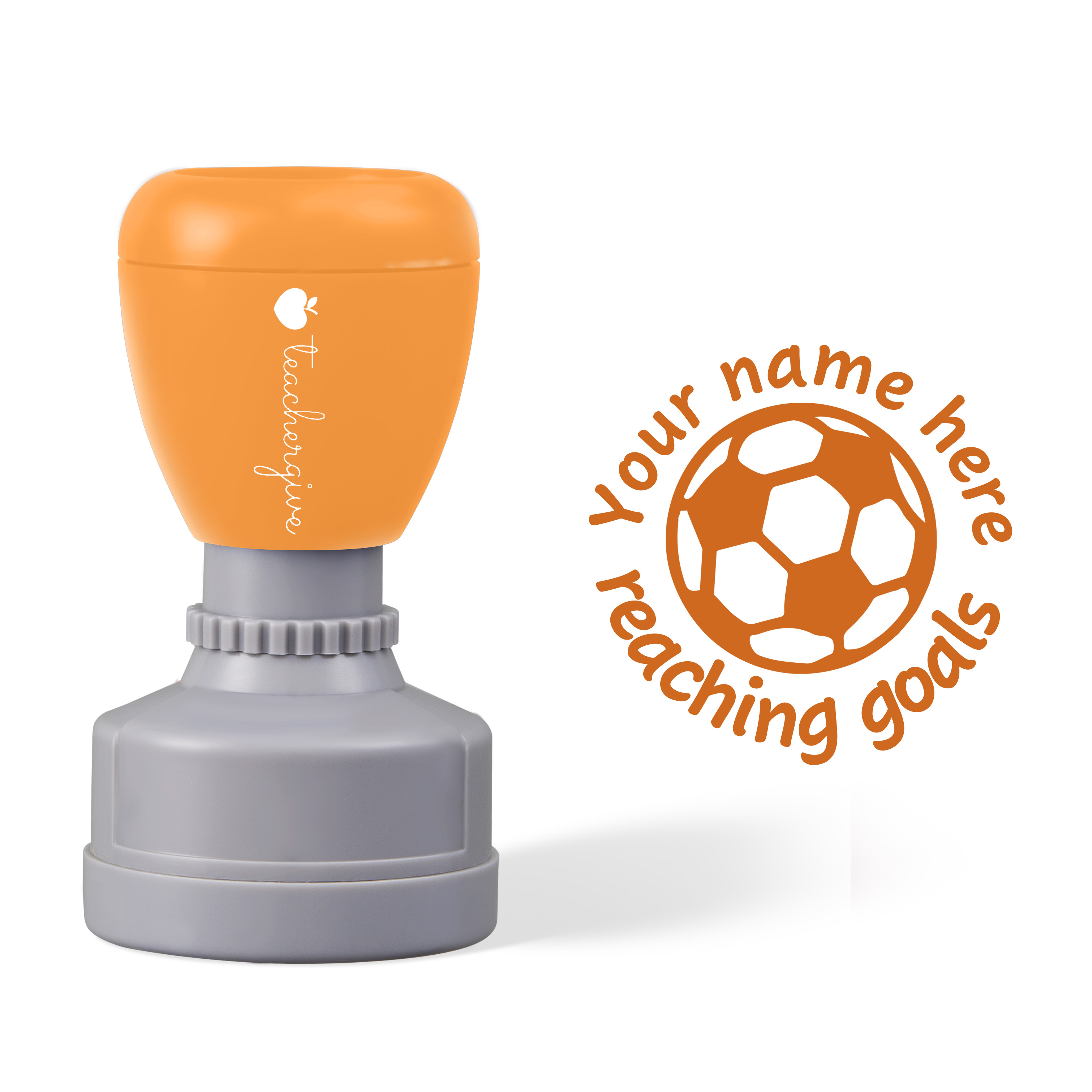 Personalized Goals Football Stamp