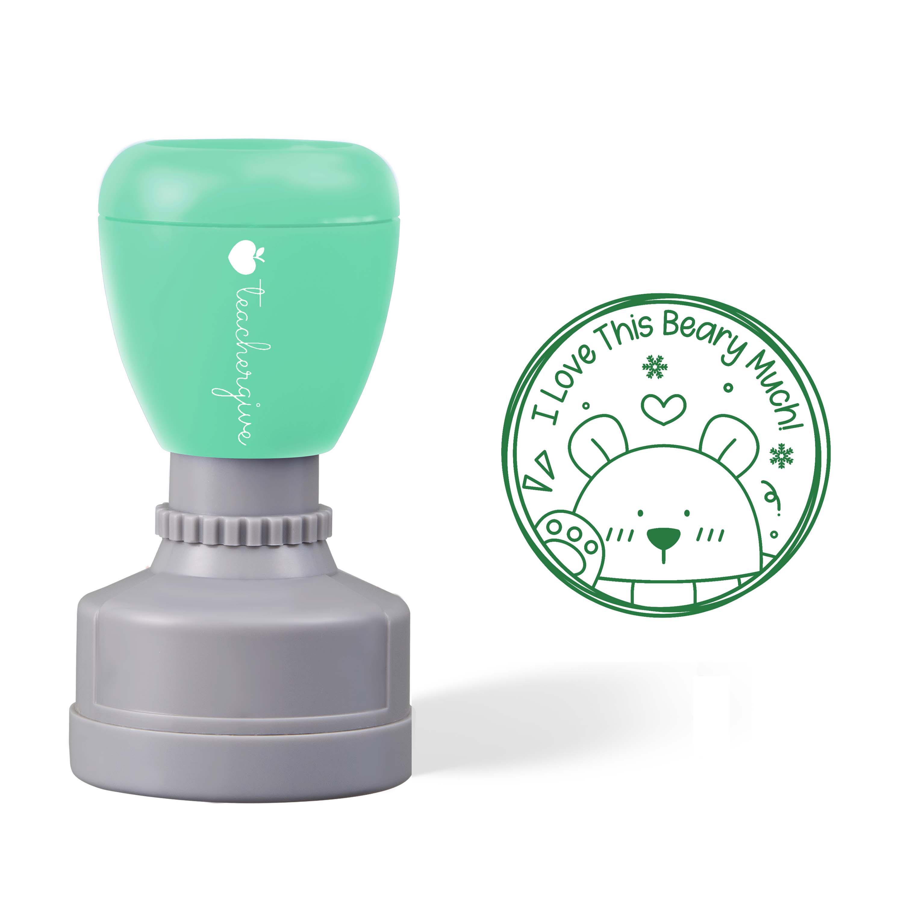 I Love This Beary Much Teacher Stamp