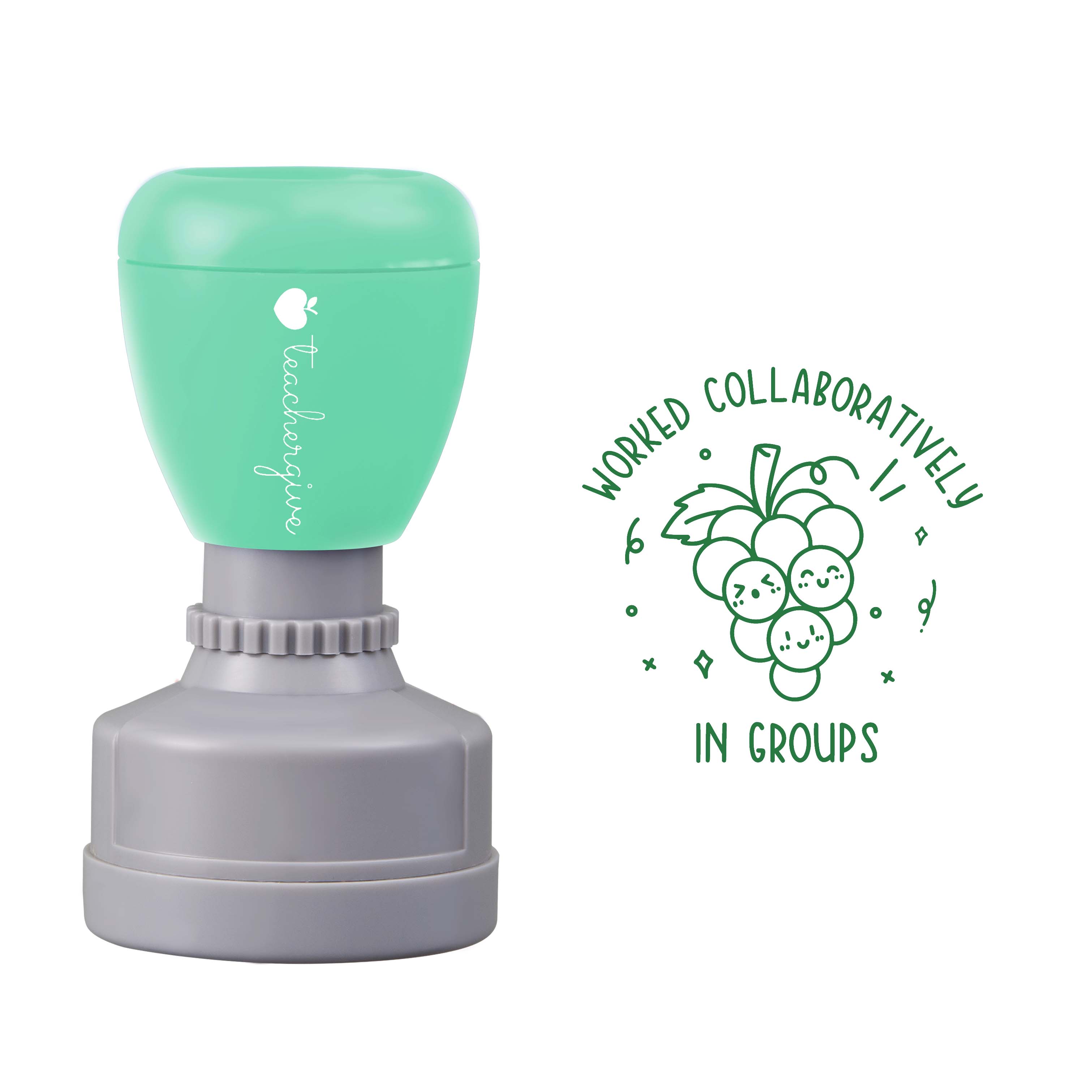 Worked Collaboratively Stamp