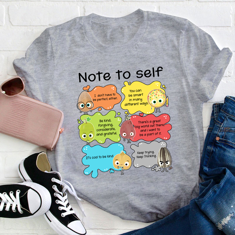 Note To Self You Are Perfect Teacher T-Shirt