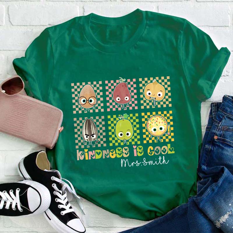 Personalized Kindness Is Cool Teacher T-Shirt
