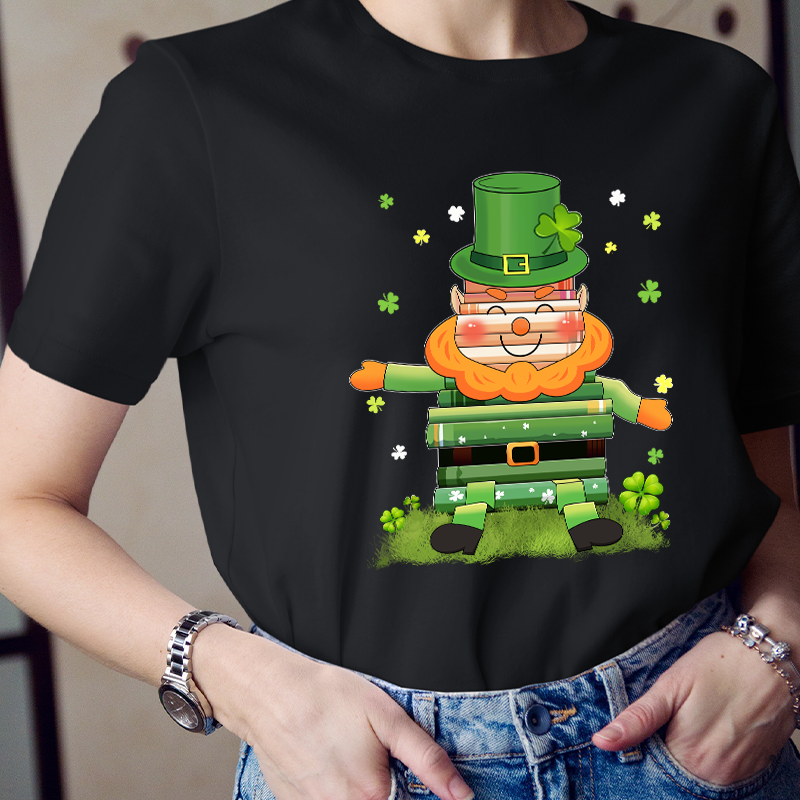 Book Leprechaun Teacher T-Shirt