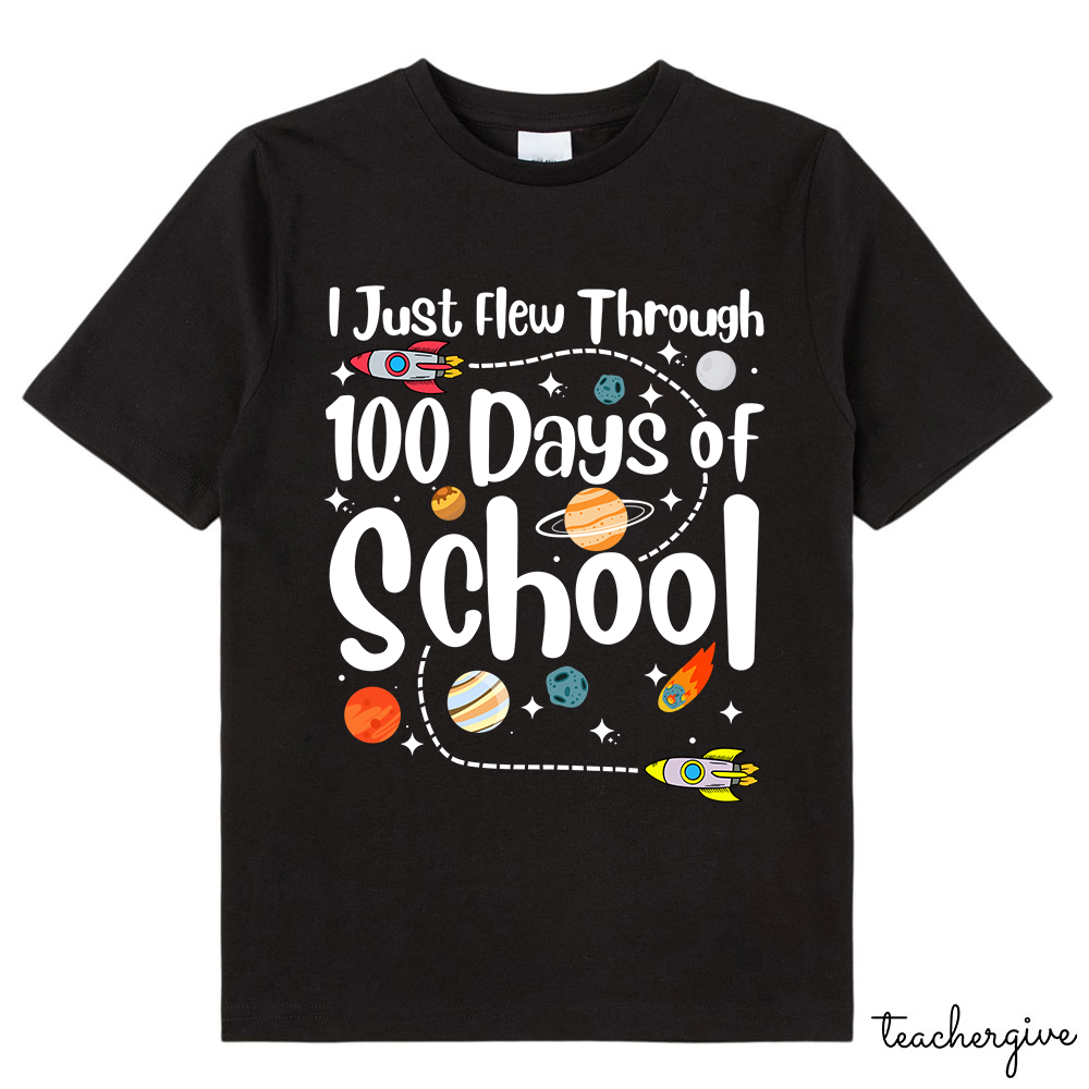 I Just Flew Through 100 Days Of School Kids T-Shirt
