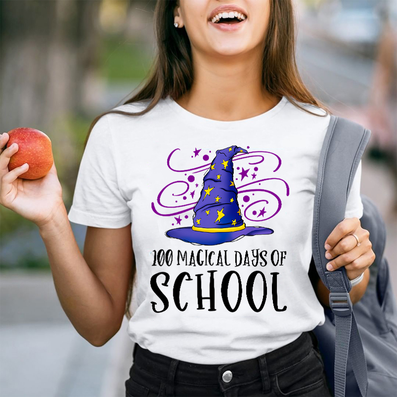 100 Magical Days Of School Teacher T-Shirt