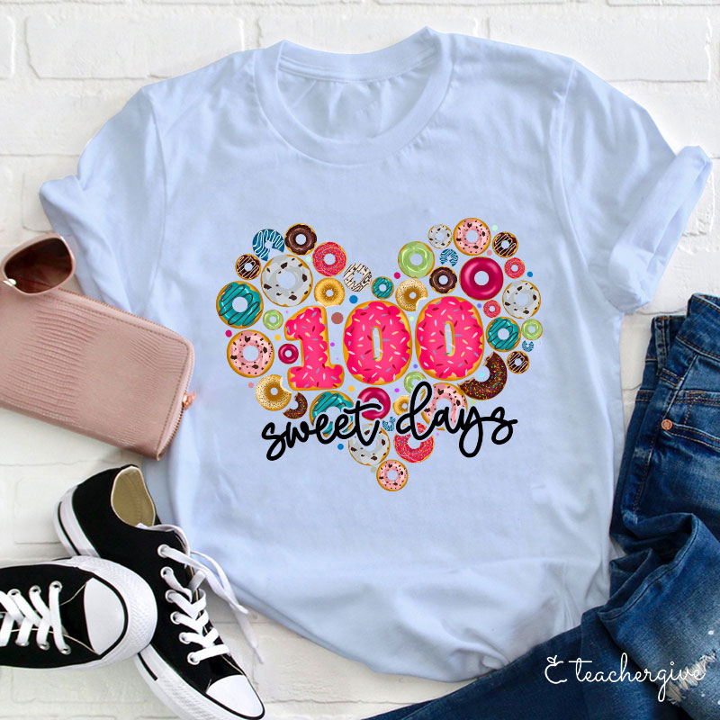 100 Sweet Days Teacher T-Shirt