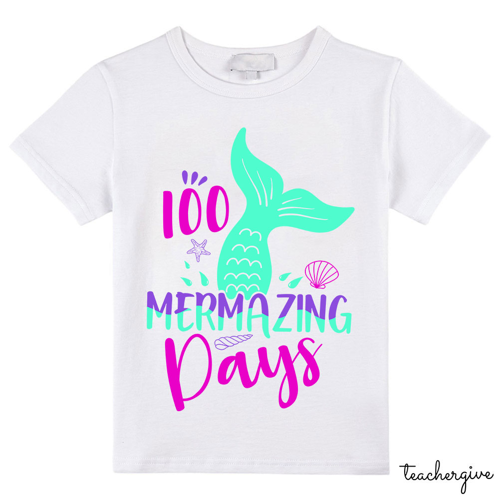 100 Mermazing Days Kids T-Shirt
