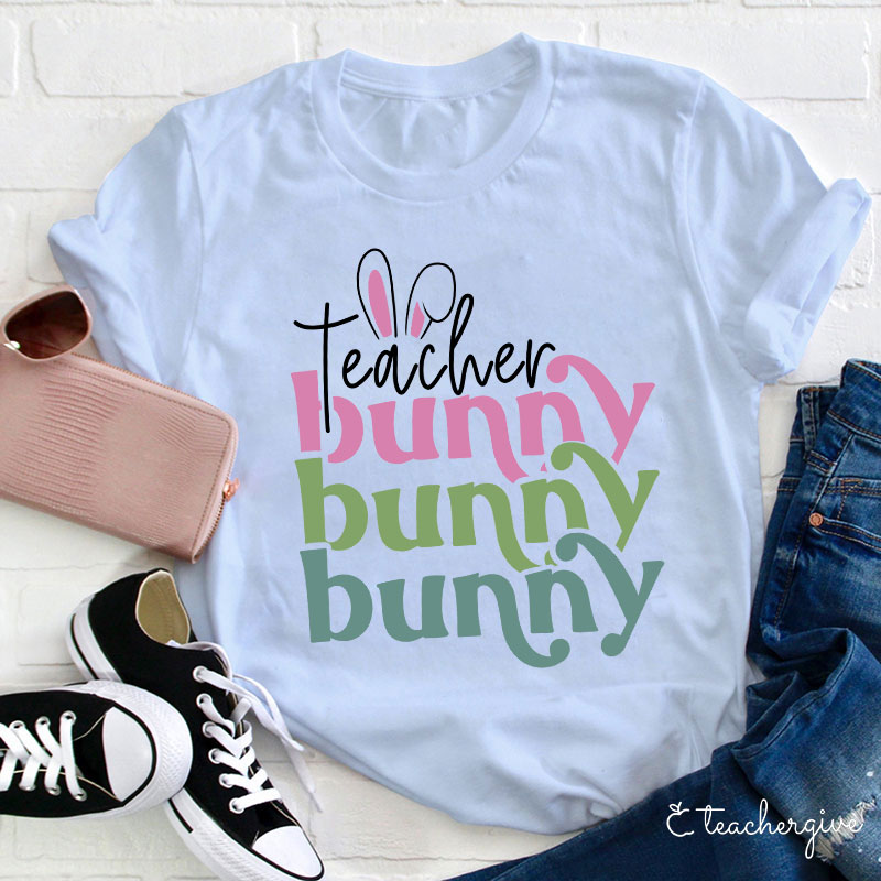 Hoppy Bunny Teacher T-Shirt