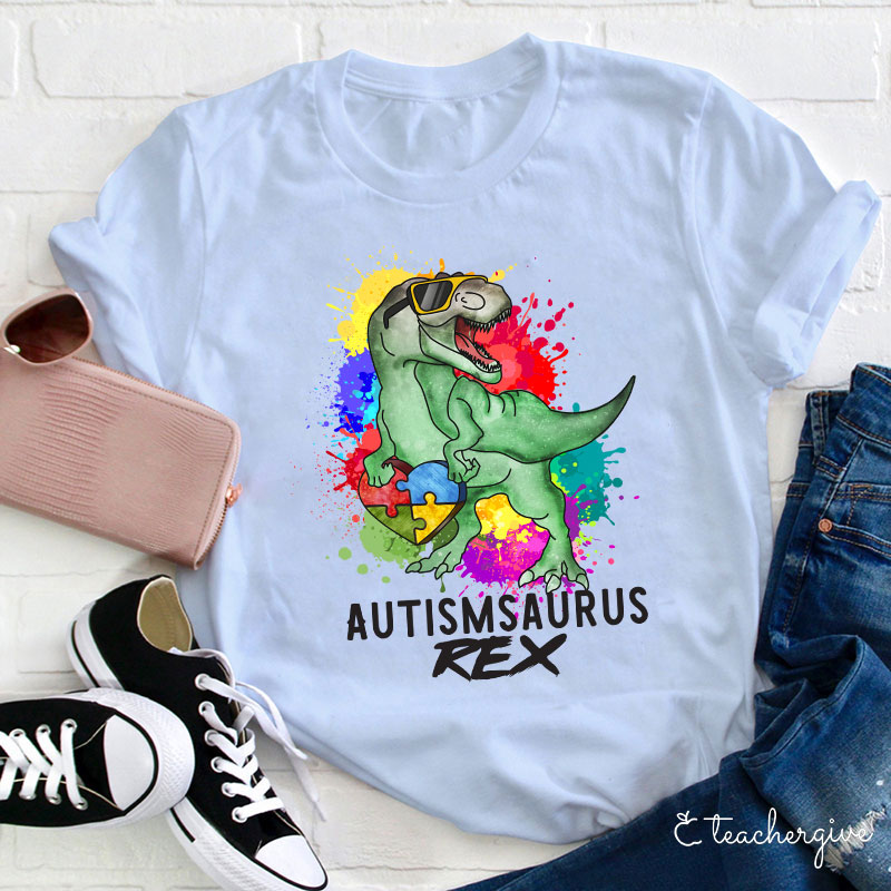 Autismsaurus Teacher T-Shirt