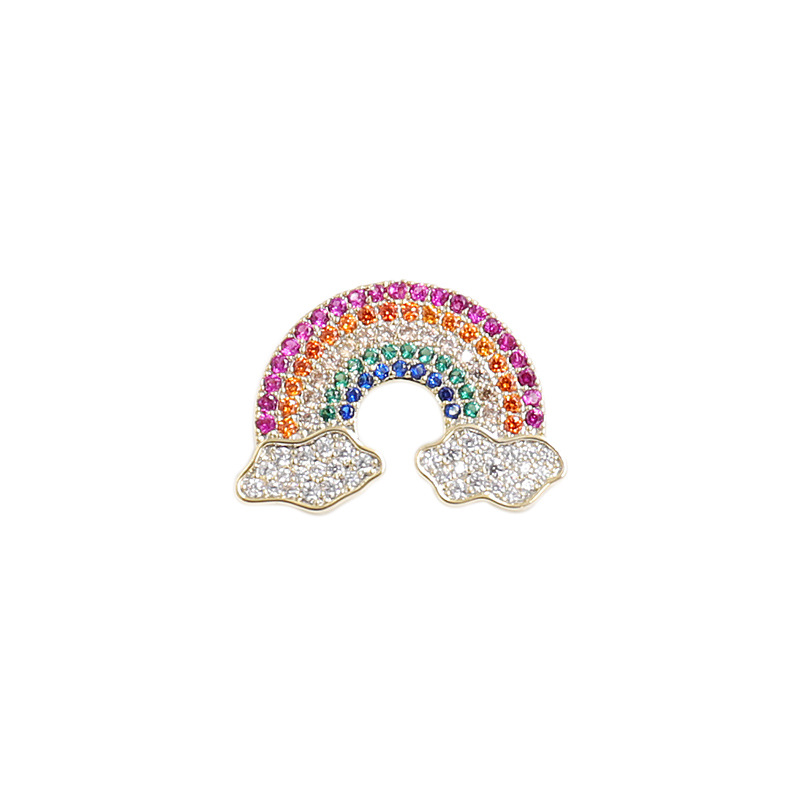 Rainbow Clouds Pin