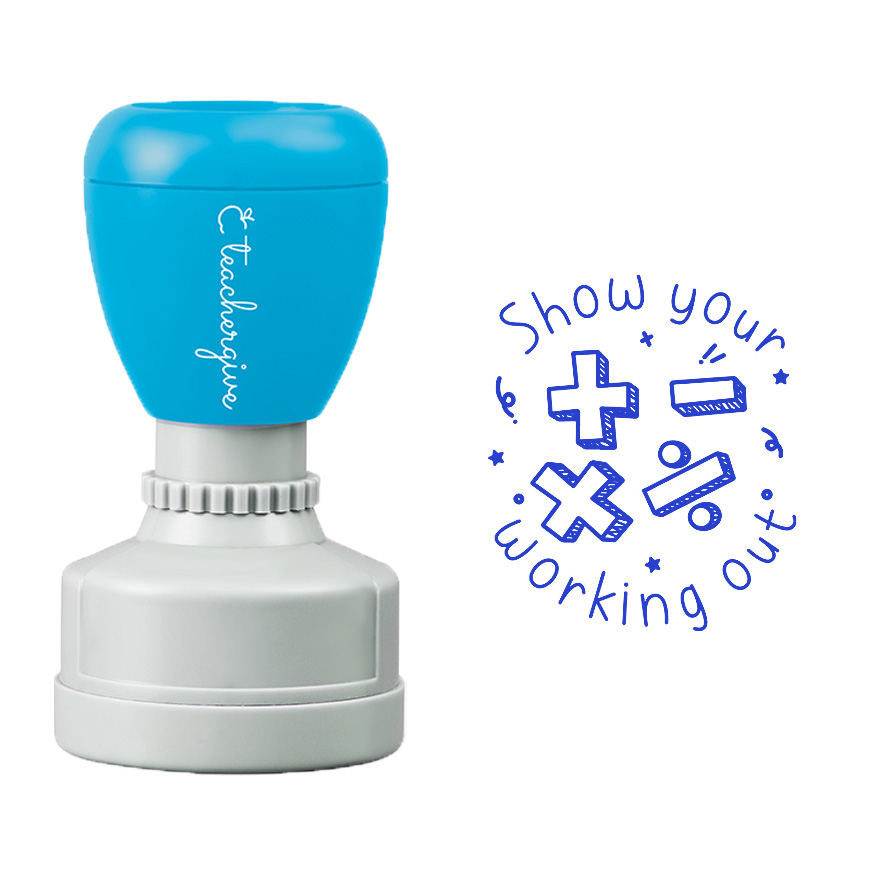 Show Your Working Out Stamp
