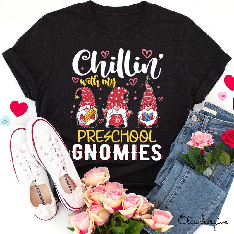 Personalized Chillin With My Gnomies Teacher T-Shirt