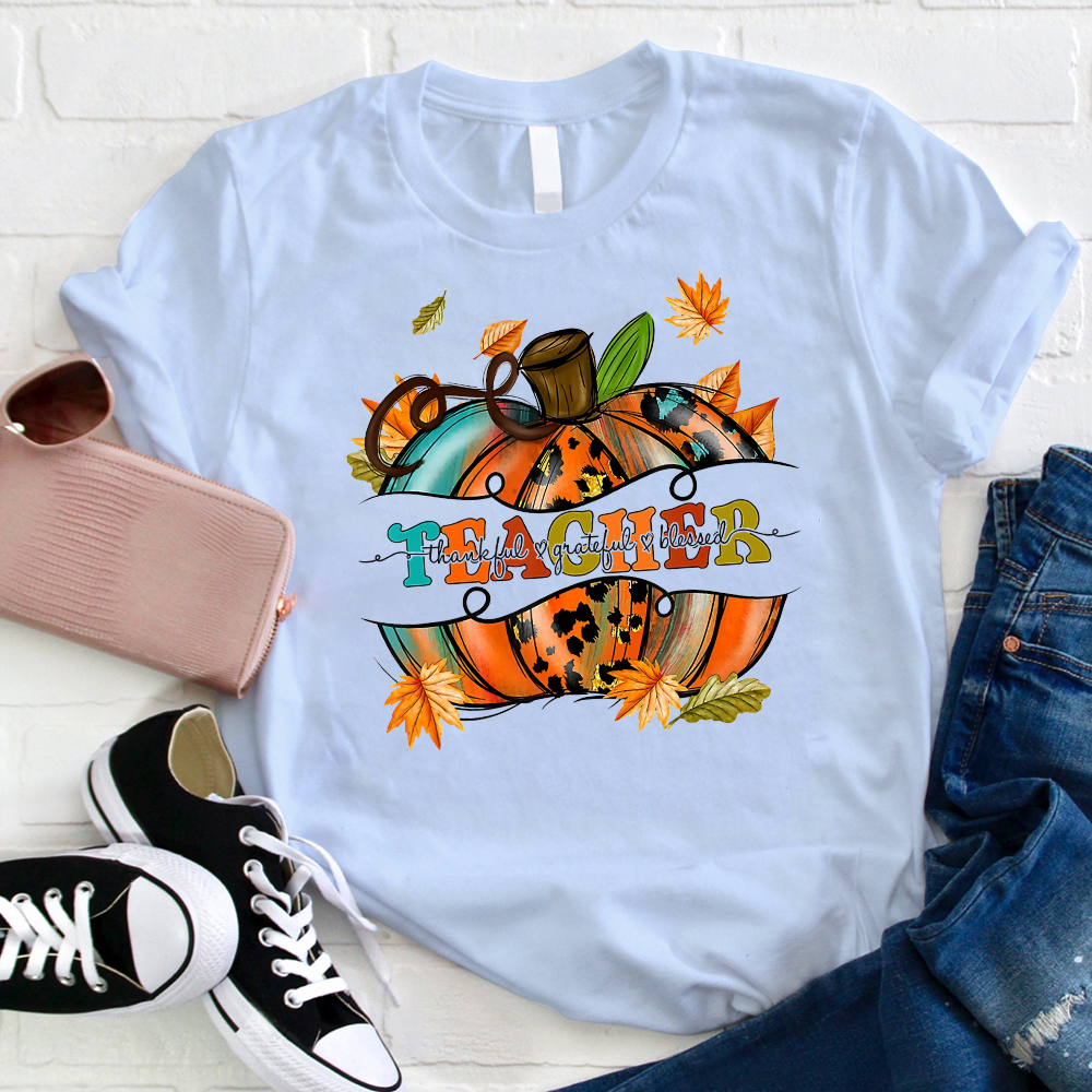 Pumpkin Teacher T-Shirt