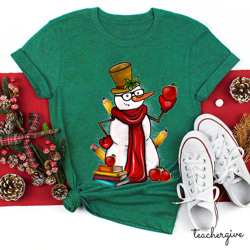 Come And Learn With The Snowman Teacher T-Shirt