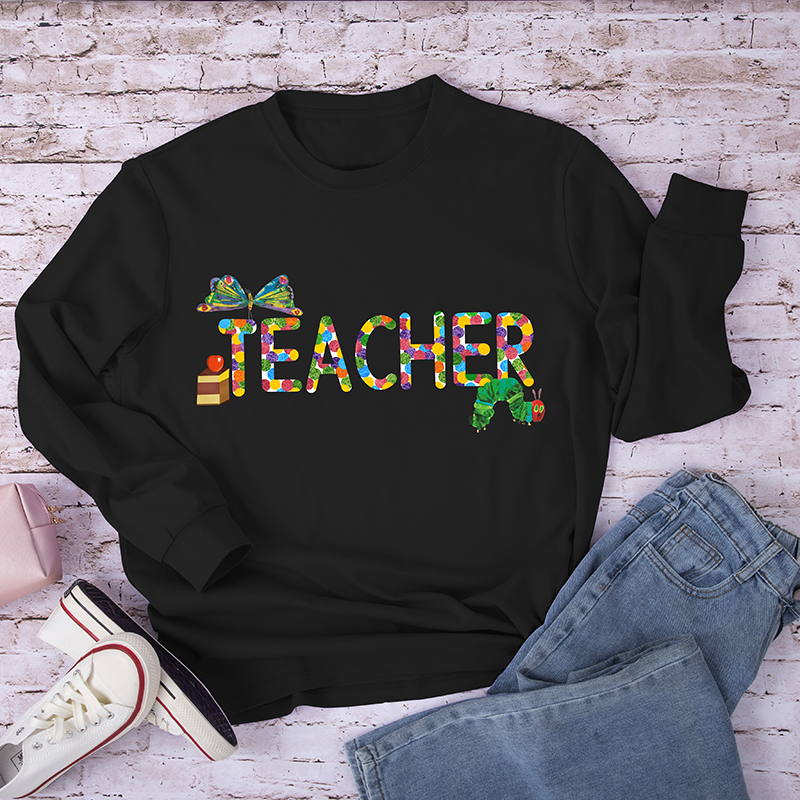 Teacher Butterflies Long Sleeve T-Shirt