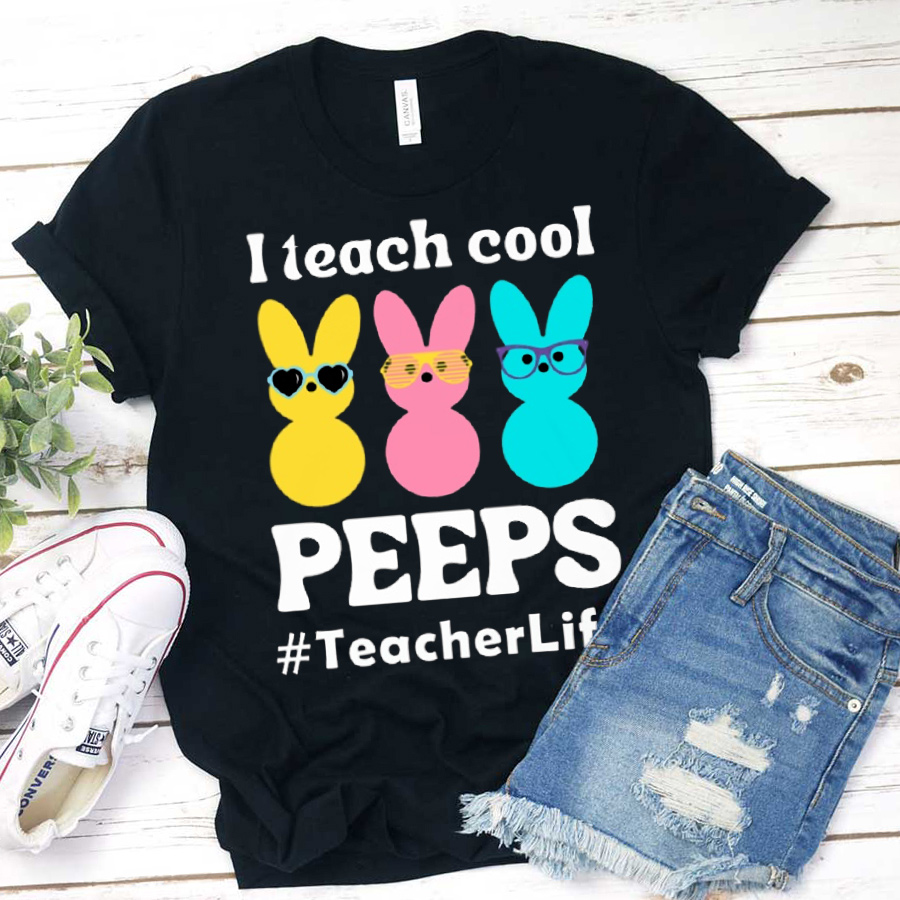  I Teach Cool Peeps Teacherlife T-Shirt