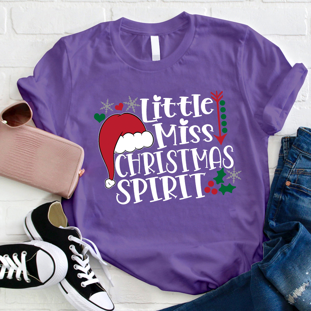 Little Miss Christmas Spirit T-Shirt