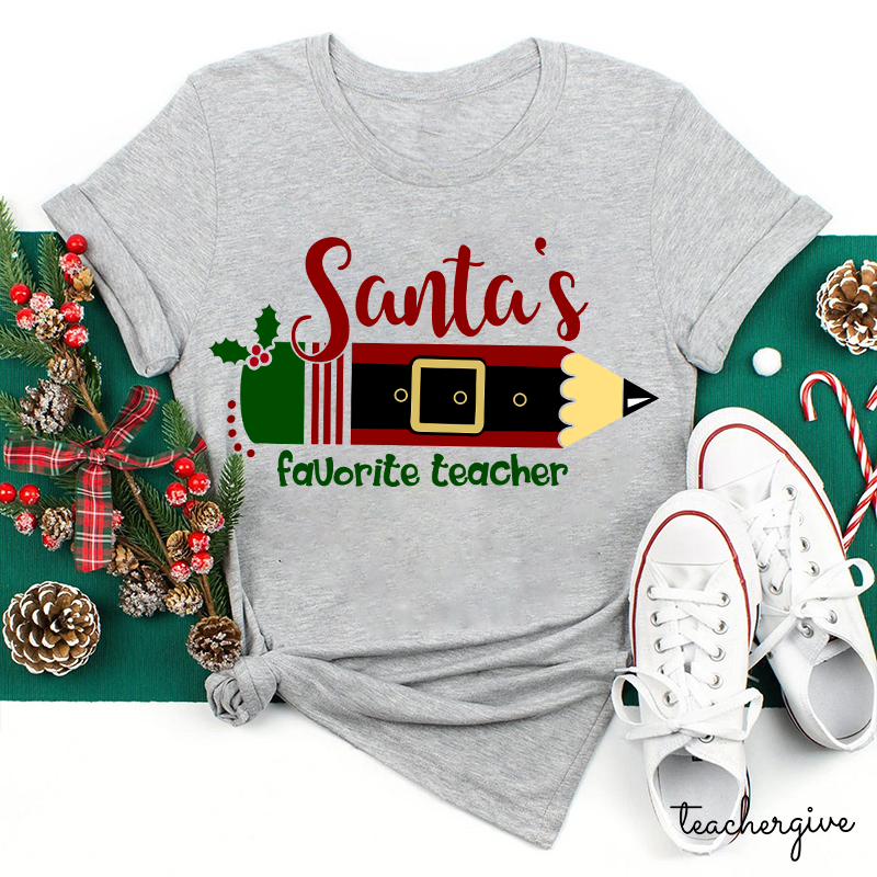 Santa's Favorite Teacher T-Shirt