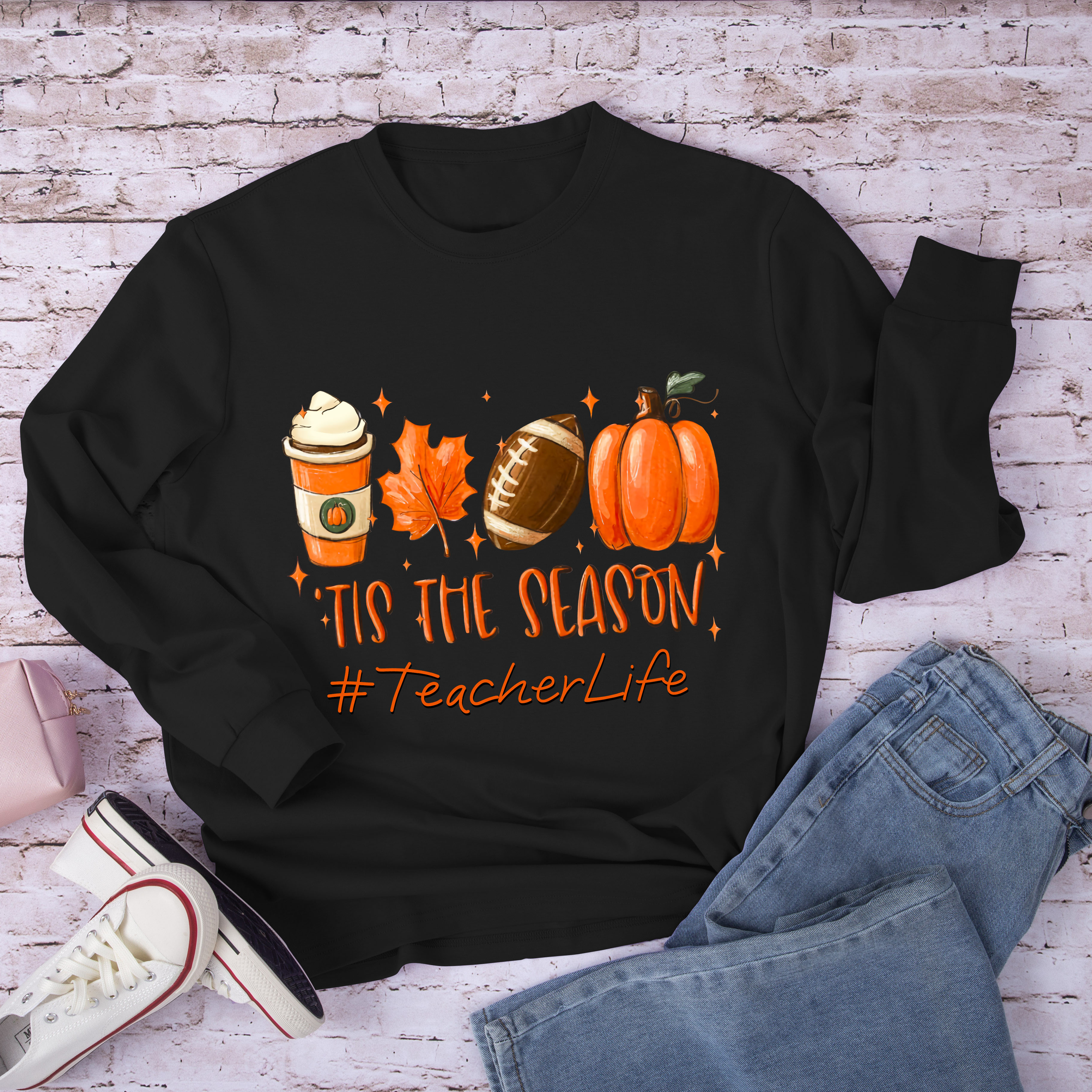 Tis The Season Halloween Vibes Long Sleeve T-Shirt