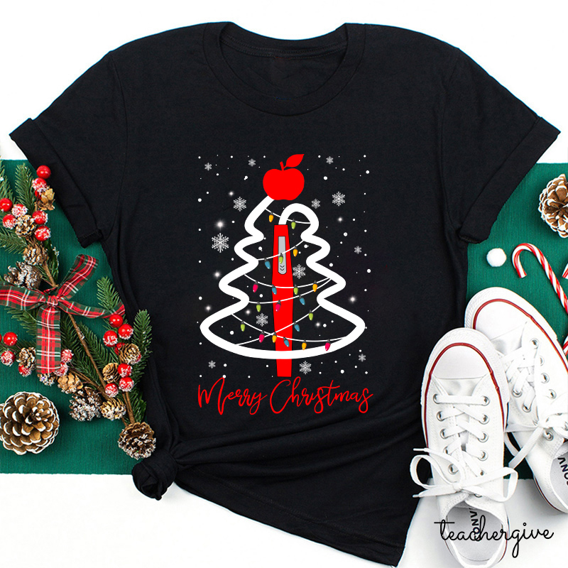 Merry Christmas Have A Nice Day Teacher T-Shirt