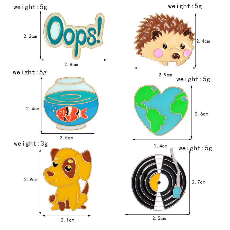 Love Everything On The Earth Series Pin Set