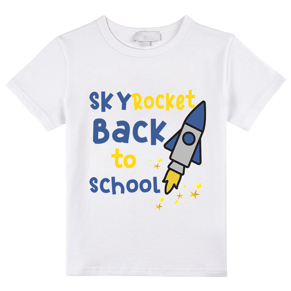 Sky Rocket Back To School Kids T-Shirt