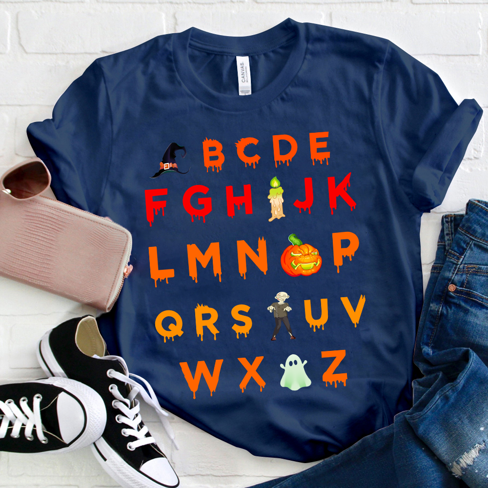 Halloween Alphabet T-Shirt
