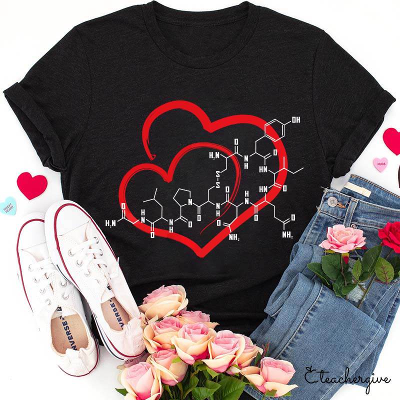Oxytocin Molecule Love Science Teacher T-Shirt