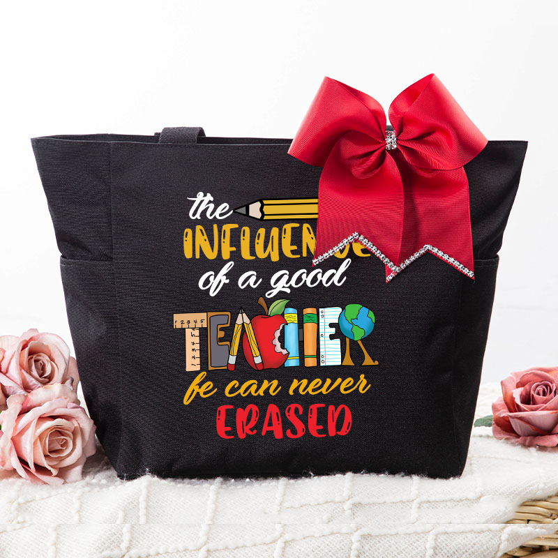 The Influence Of A Good Teacher  Large Tote Bag