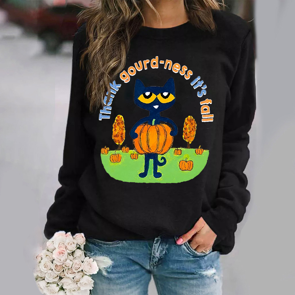 Thank Gourd-ness It's Fall Cat Sweatshirt