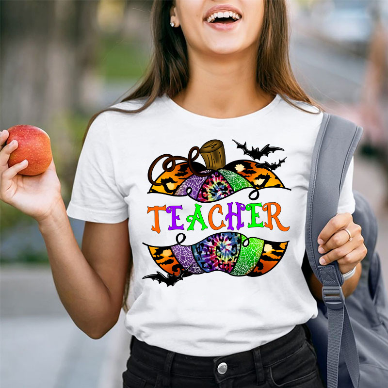 Trance Vibes Pumpkin Teacher T-Shirt