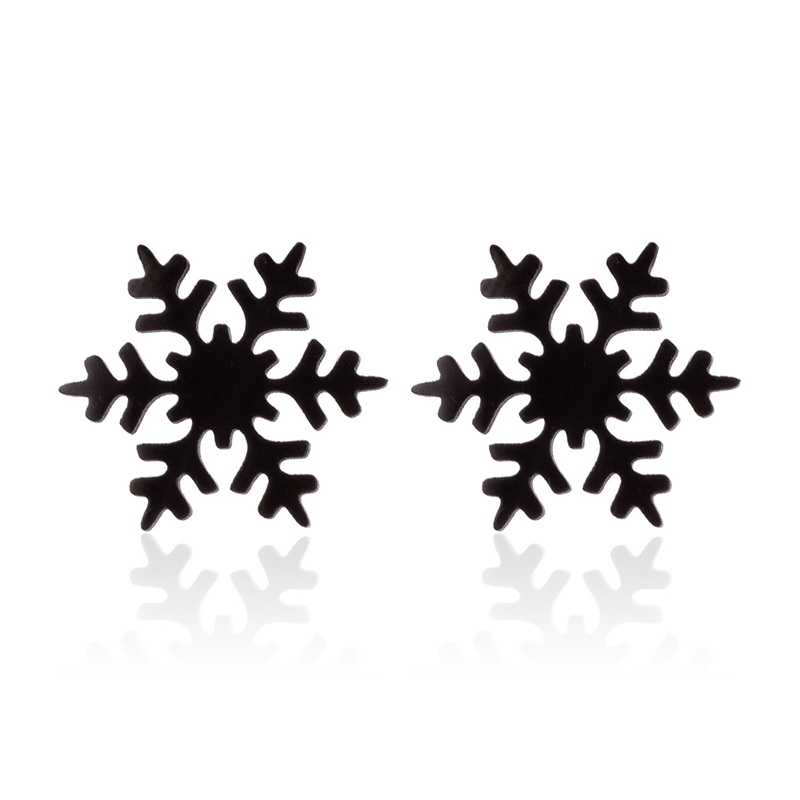 Delicate Winter Snowflakes Metal Earrings