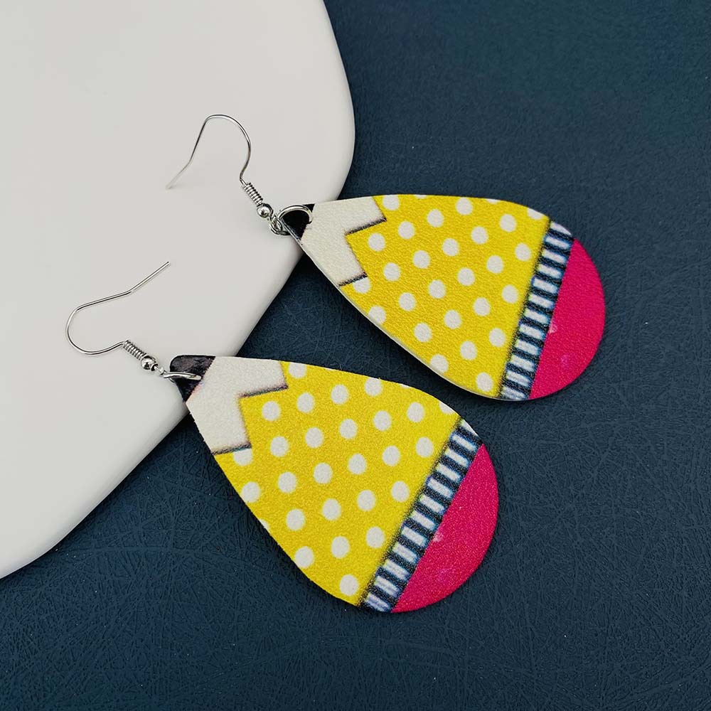 Designer Unique Leather Earrings For Teachers Teachergive
