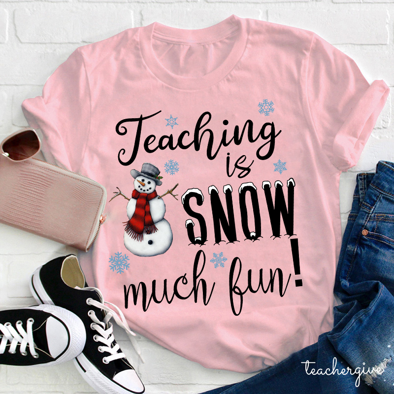 Teaching Is Snow Much Fun Teacher T-Shirt