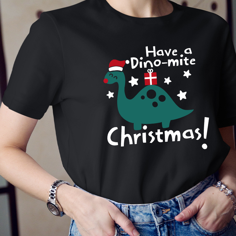 Have A Dino-mite Christmas Teacher T-Shirt