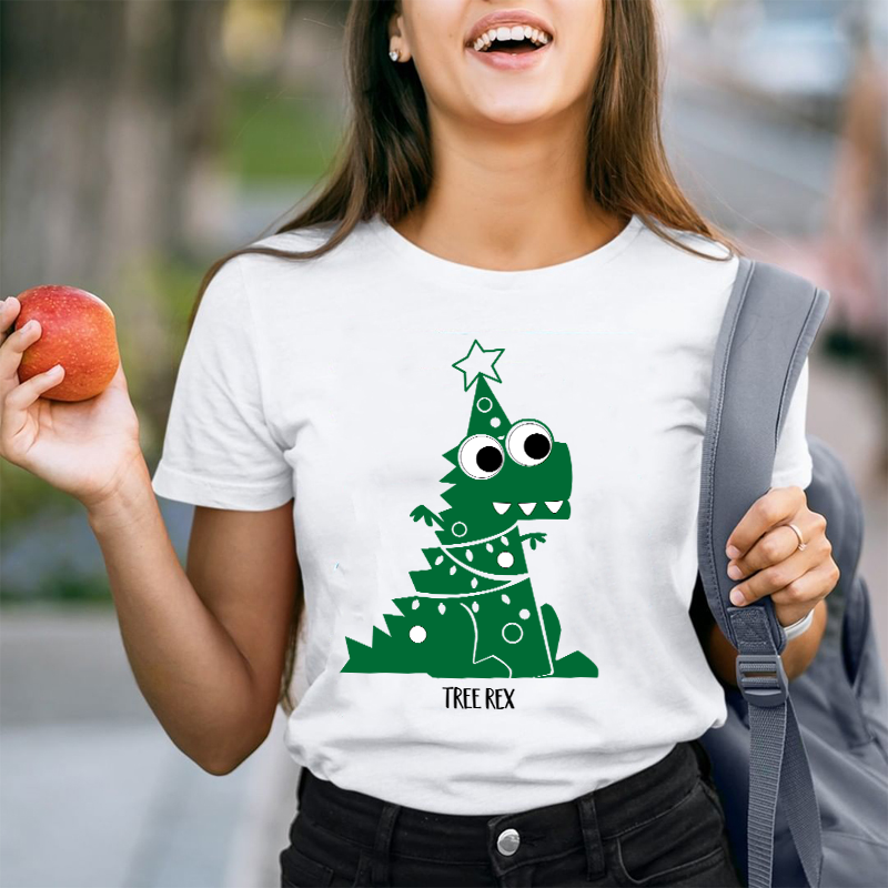 Tree Rex Christmas Teacher T-Shirt