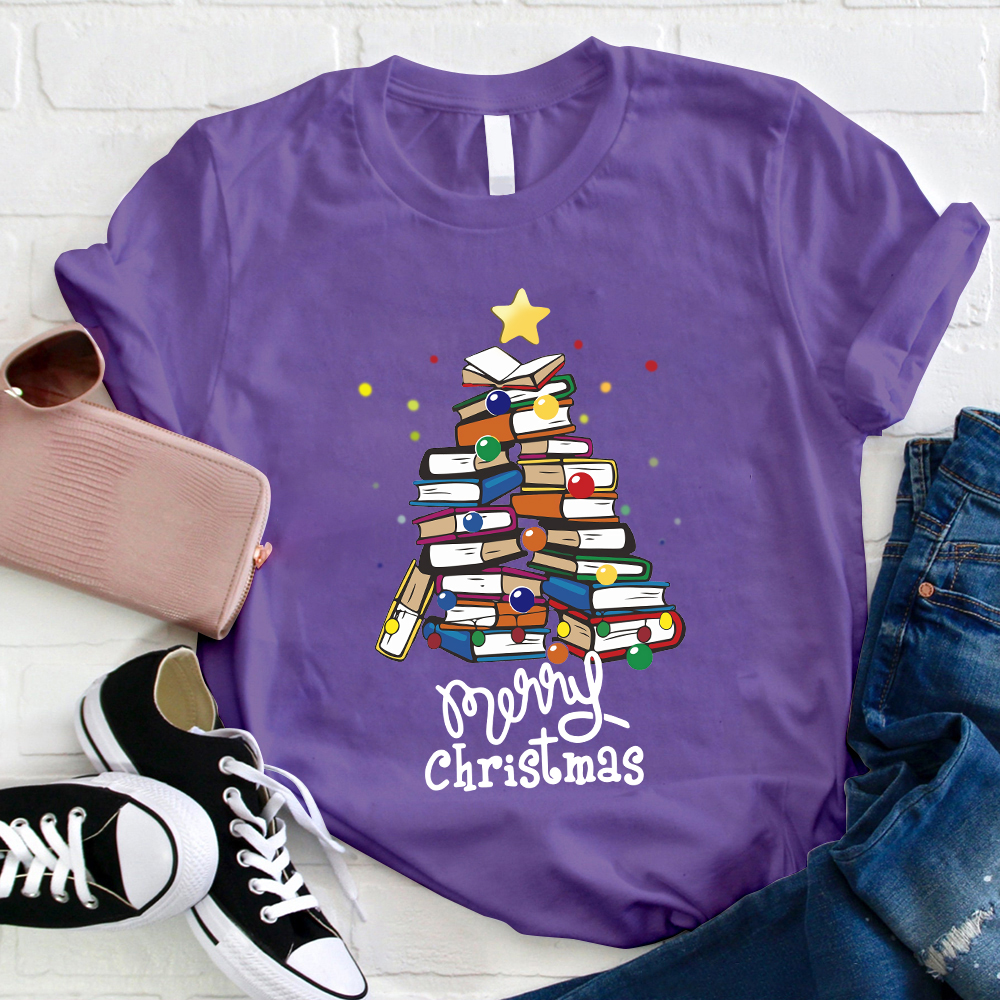 Merry Christmas Books T-Shirt