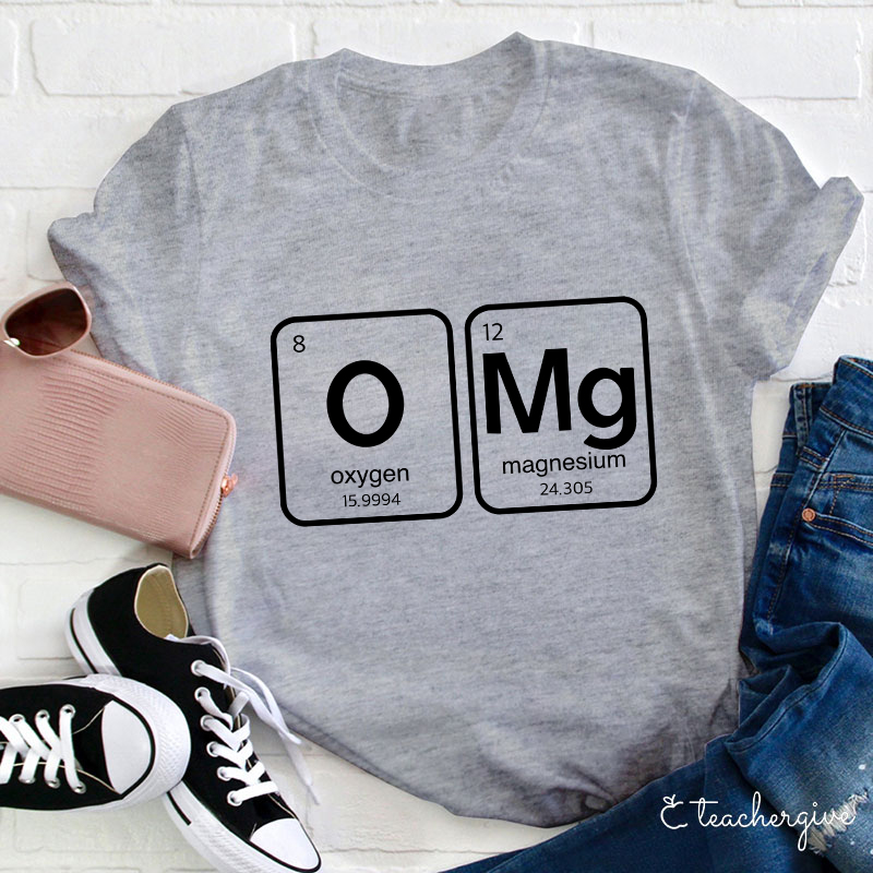 Oxygen Magnesium Chemistry Teacher T-Shirt